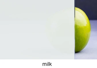 Milk (frosted) glass sample