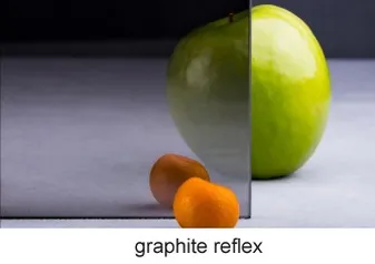Graphite reflex glass sample