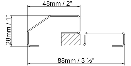 SIERRA threshold profile with dimensions