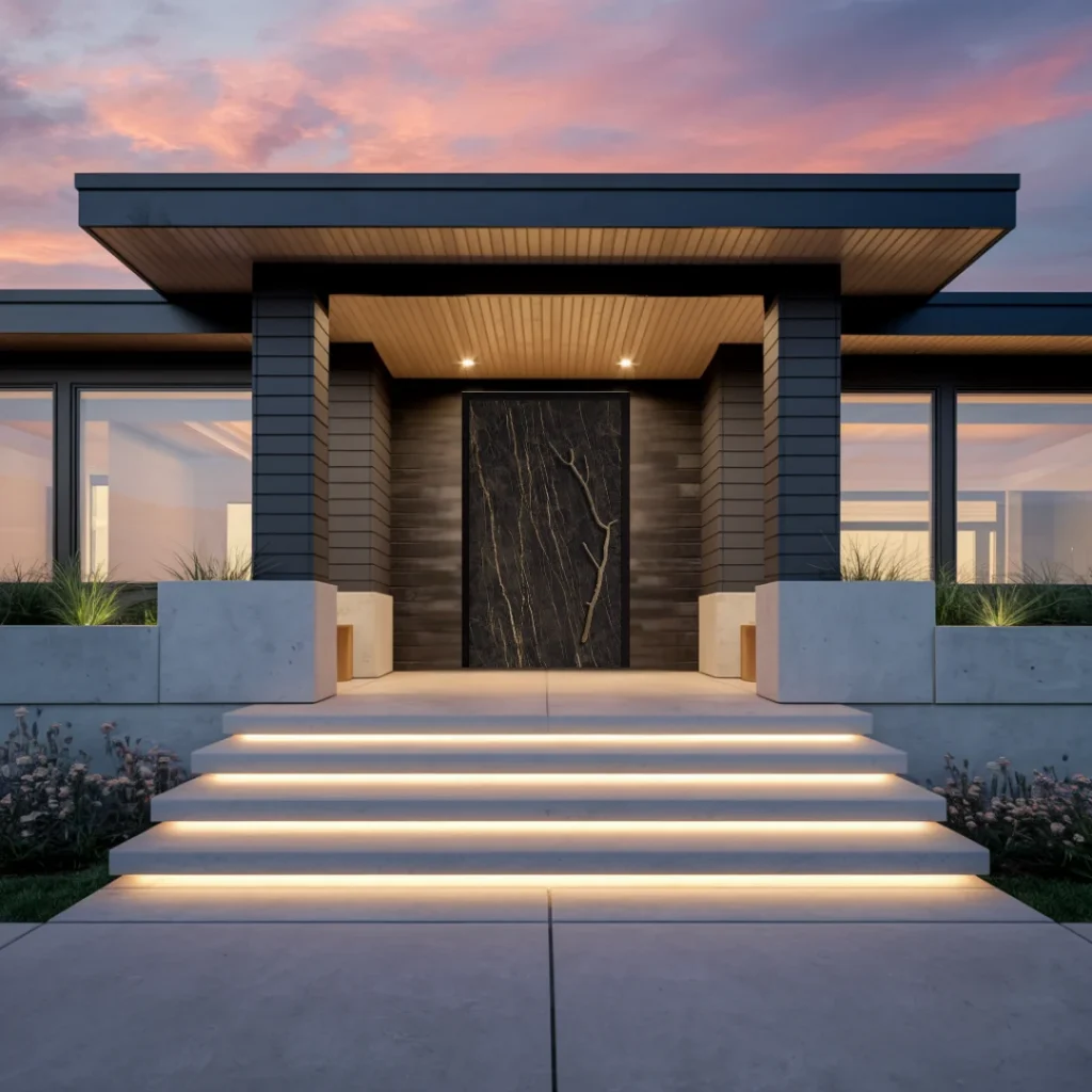 Stone finish entrance inspiration
