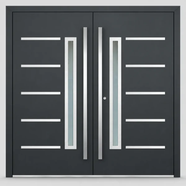 ALU P101 Double aluminum double front door